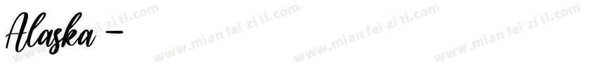 Alaska 字体字体转换